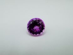 Natural Ruby Excellent Round Pink 17.80ct - Certificated