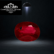 Red Ruby Oval Shape EyeClean Clarity 8.25 Carat