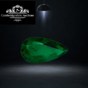 Green Pear Emerald Shape EyeClean Clarity 4.90 Carat