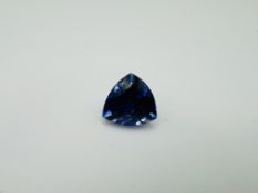 Natural Sapphire Excellent Trillian Blue 11.65ct - Certificated