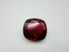 Natural Ruby Excellent Cushion Blood Red 55.45ct - Certificated