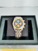 BREITLING CHRONOMAT 44 WATCH STAINLESS STEEL 18k ROSE GOLD BI-COLOUR WITH ONYX BLACK DIAL