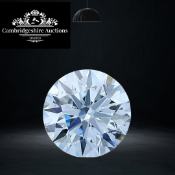 Round Brilliant Cut Diamond 1.00 Carat Fancy Intense Blue Colour SI1 Clarity - IGI Cert