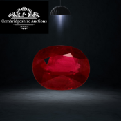 Red Ruby Oval Shape EyeClean Clarity 3.05 Carat