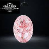 Oval Cut Diamond 5.00 Carat Fancy Vivid Pink VS1 Clarity IGI Certificate