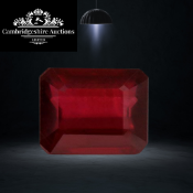 Ruby Red Emerald Shape EyeClean Clarity 2.10 Carat