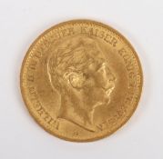 Wilhelm II, 20 Mark, 1906, Berlin, 7.98g