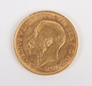 George V (1910-1936), Sovereign, 1914, Perth