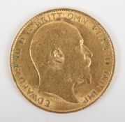 Edward VII (1901-1910), Half Sovereign, 1909, good fine