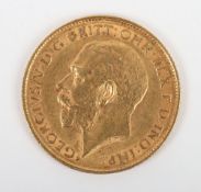 George V (1910-1936), Half Sovereign, 1911, good fine