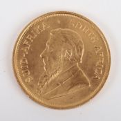South Africa, Krugerrand, One Ounce, 1974, Gold