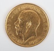 George V (1910-1936), Half Sovereign, 1914