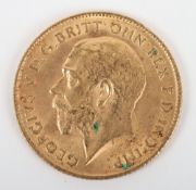 George V (1910-1936), Half Sovereign, 1912, aVF