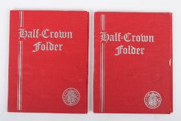 Two GB Halfcrown Folders, circa 1887-1962, as follows folder 1: 1887, 1911,1915, 1916, 1920, 1921,