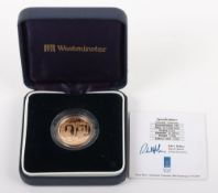 2002 Guernsey £25 Gold Coin, 22ct 7.98