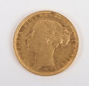 Victoria (1837-1901), Sovereign, 1887, Melbourne, young head