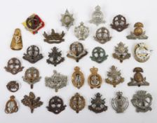 Selection of mainly British Military Cap & Collar Badges