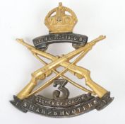 3rd County of London Yeomanry (Sharpshooters) Officers Mess Dress Collar Badge