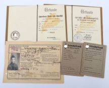 Third Reich HJ and NSRL Documents