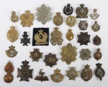 Grouping of British Military Restrike Glengarry & Cap Badges