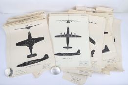 1950/60s Aircraft Silhouette Posters