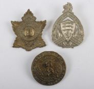 Small Lot of Canadian Cap Badges