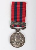 Indian General Service Medal for the Third Burmese War to a Recipient in the Royal Welch Fusiliers w