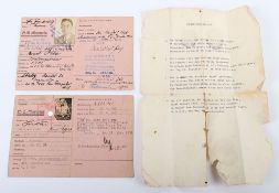 Third Reich SA Ausweis ID Cards