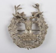A Silver “Staff Badge” to The Gordon Highlanders with Stout Brooch Pin Fitting