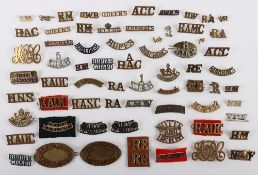 Fine Collection of Anodised & Metal British Army Shoulder Titles