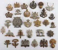 Assortment of British, Canadian Military Cap Badges