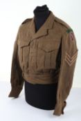 Intelligence Corps Battle Dress Blouse, 21st Army Group HQ.