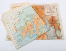 WW2 RAF Silk Escape Maps Europe and Burma