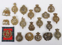 Assortment of Restrike British Military Glengarry Badges
