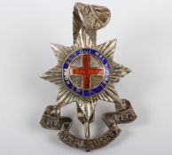 Officer’s Silver & Enamelled Cap Badge to The Sussex Regiment.