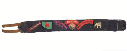 WW2 Airborne and Other Badges on Belt
