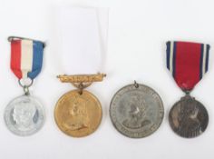 A selection of commemorative medals