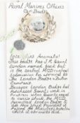Sealed Pattern Variation Royal Marines Officers Cap Badge,