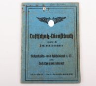 WW2 German Luftschutz Service Book.