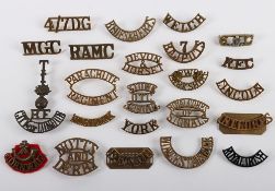 Good selection of Mainly British Military & Indian Shoulder Titles