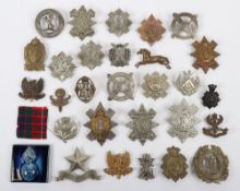 Assortment of Cap Badges with a Scottish Interest