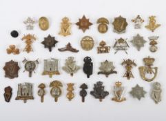 Assortment of British Military Cap & Collar Badges.