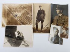 WW1 RFC Press Photographs, Billy Barker VC, DSO & Bar, MC & Two Bars