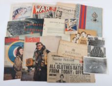 WW2 British Paperwork, Photographs and Ephemera.