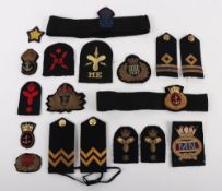 Good assortment of Cloth Badges of a Naval Interest