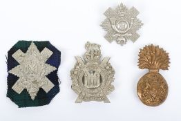 4x Victorian Scottish Regiment Badges