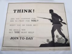 WW1 Parliamentary Recruitment Posters, Two Examples