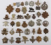 Assortment of British, Canadian & French Military Badges