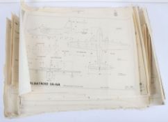 Military 1950s Aircraft Working Scale Model Drawings