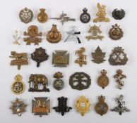 Collection of British, Canadian, New Zealand & French Military Cap Badges